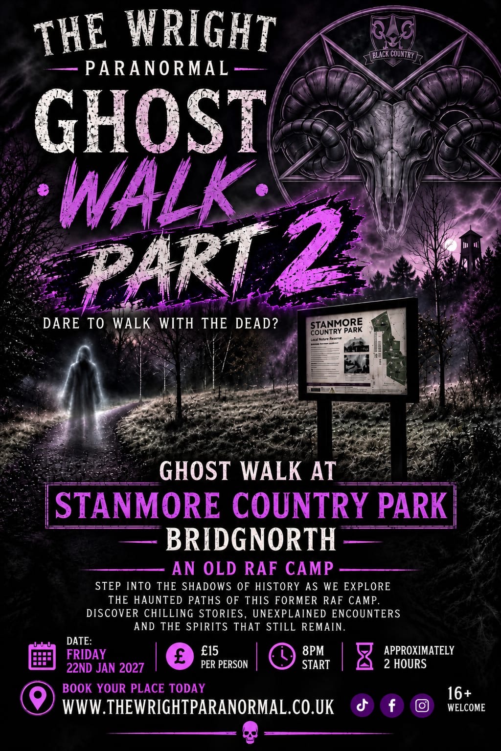 Stanmore Country Park Ghost Walk Part 2 poster, Friday 22 January 2027